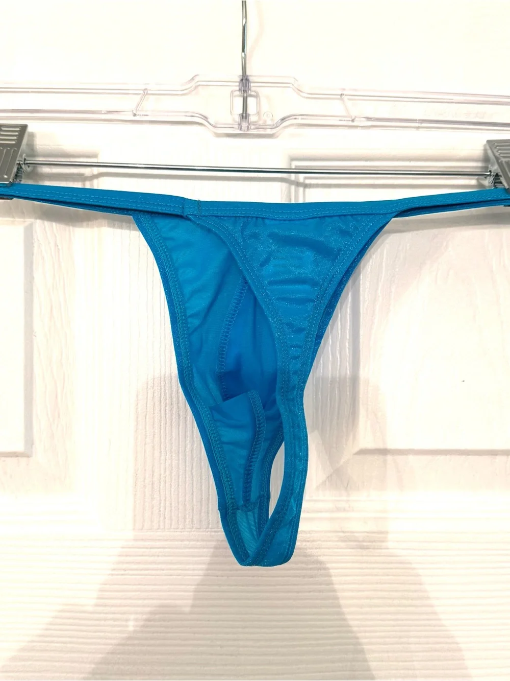 Body Aware Men's Blue Mesh Thong - Medium